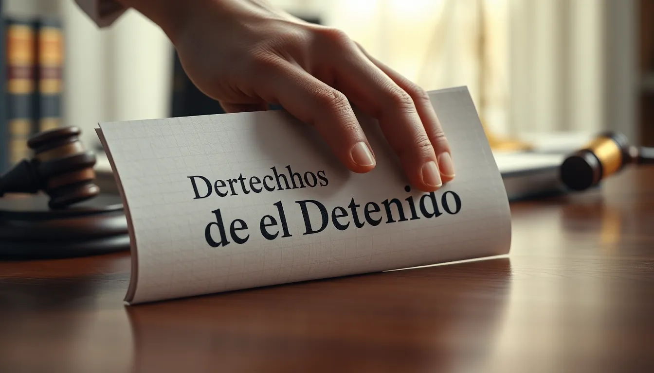 derechos al momento de la detencion